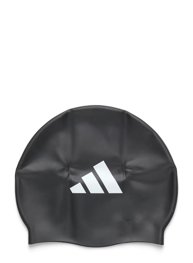 Adidas Kids 3-Stripes Swim Cap - Image 1